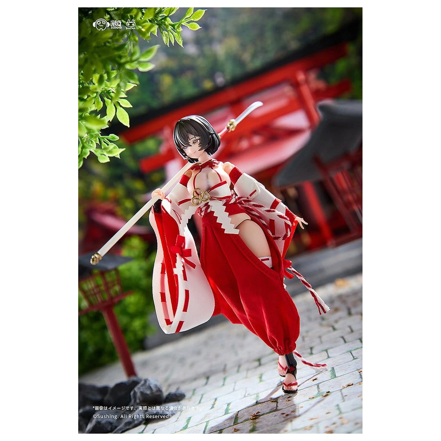 Figurină de acțiune Combat Priestess 1/12 Kikyou Uefuji 15 cm poza produsului