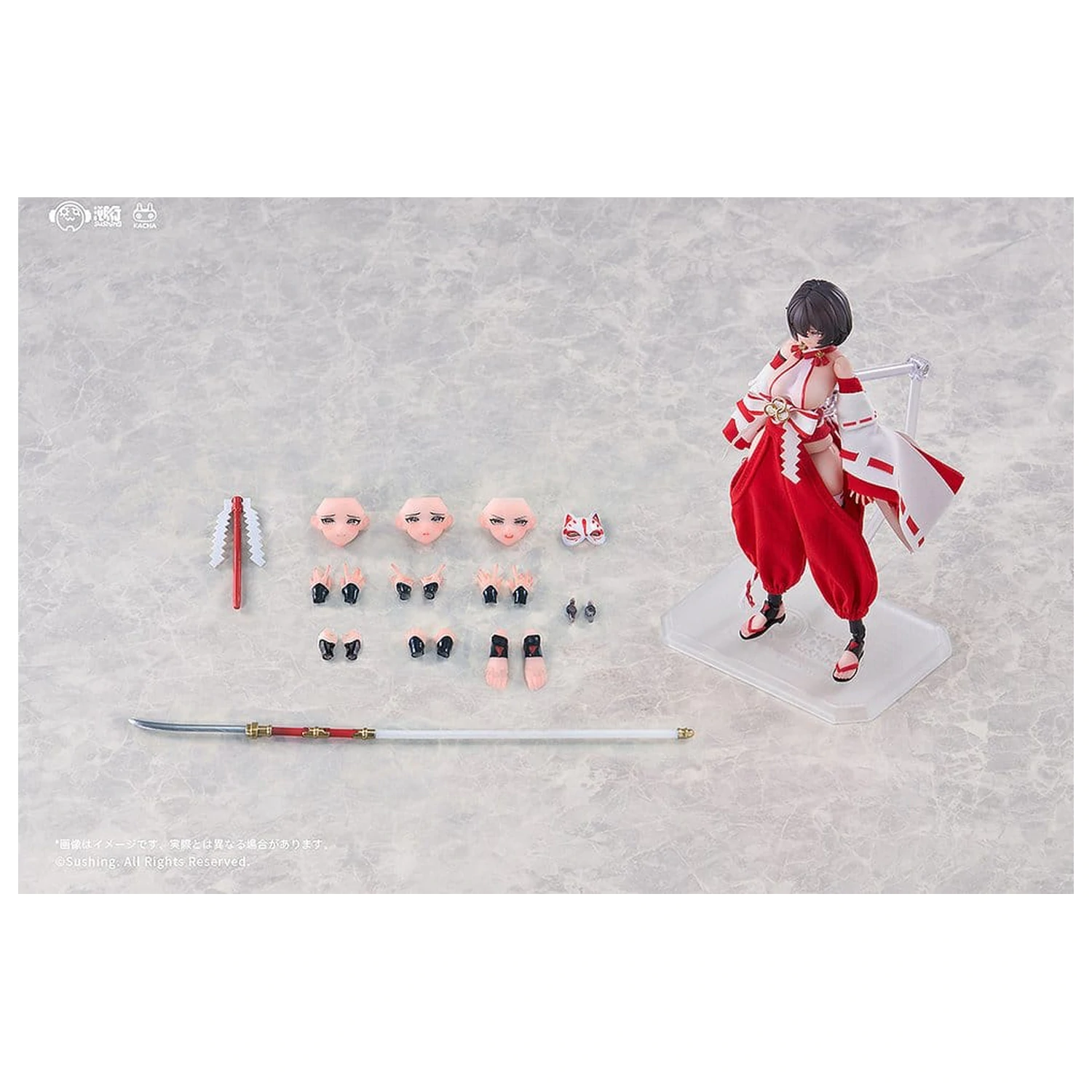 Figurină de acțiune Combat Priestess 1/12 Kikyou Uefuji 15 cm poza produsului