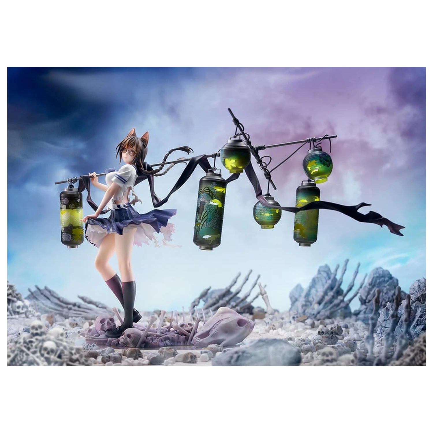 Figurina PVC Comics Bakemonogatari 1/7 Tsubasa Hanekawa 26 cm poza produsului