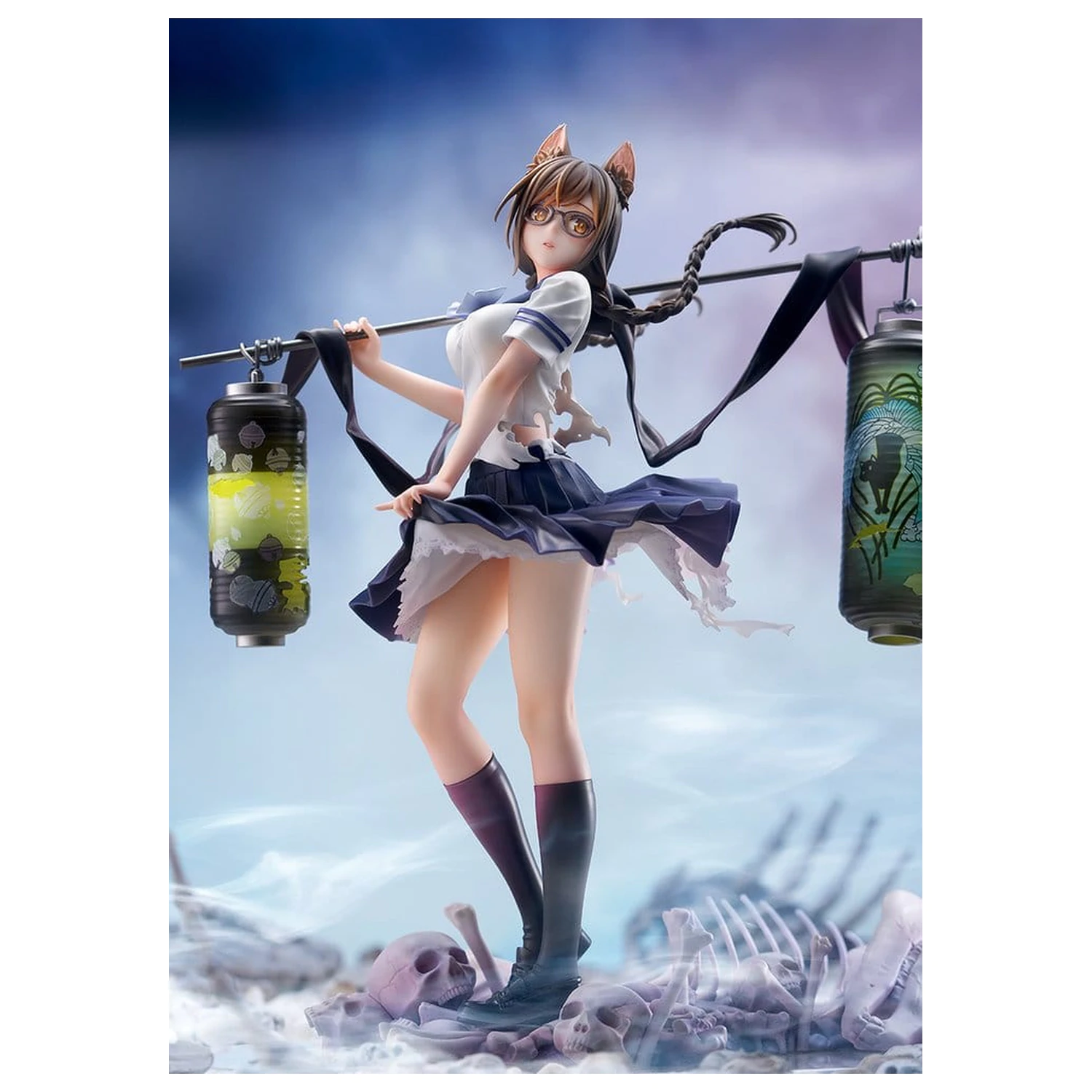 Figurina PVC Comics Bakemonogatari 1/7 Tsubasa Hanekawa 26 cm poza produsului