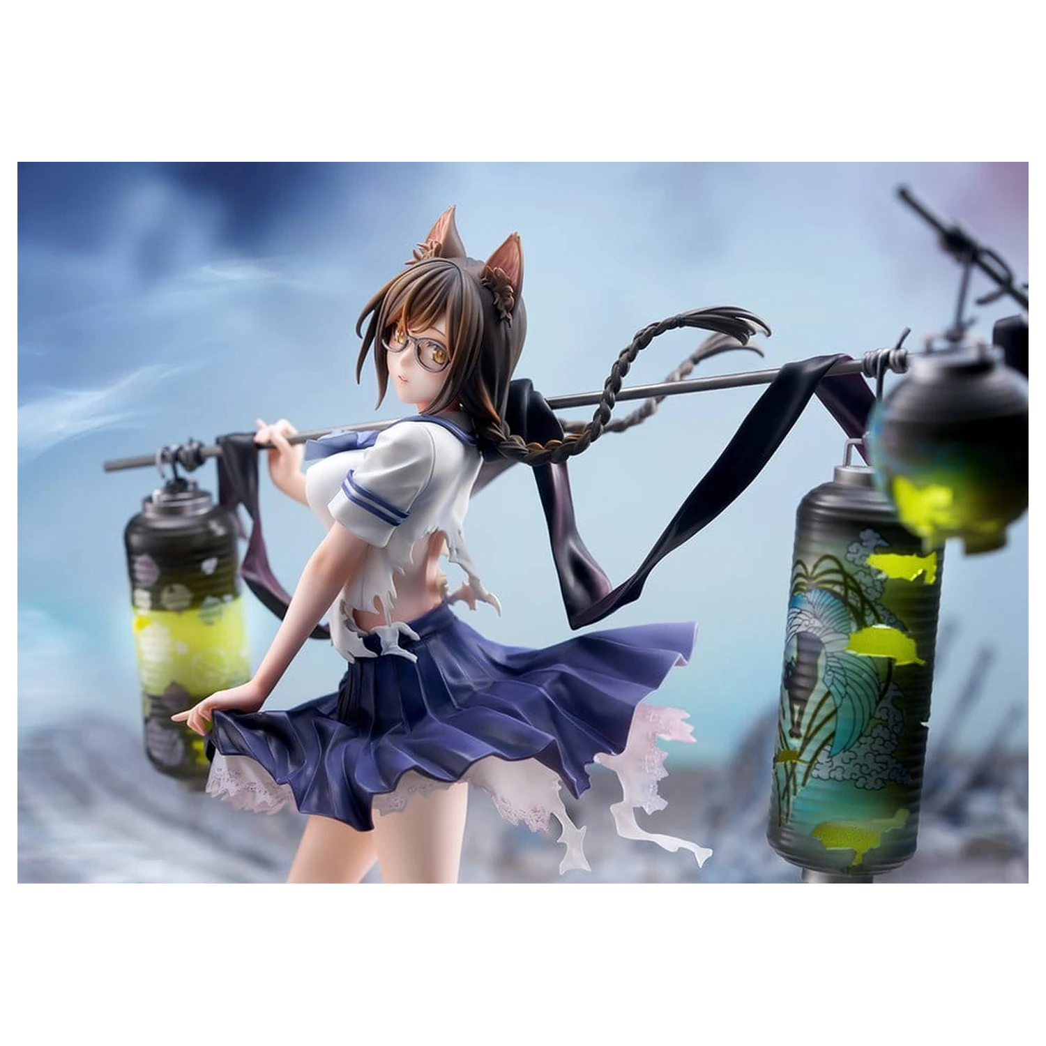 Figurina PVC Comics Bakemonogatari 1/7 Tsubasa Hanekawa 26 cm poza produsului