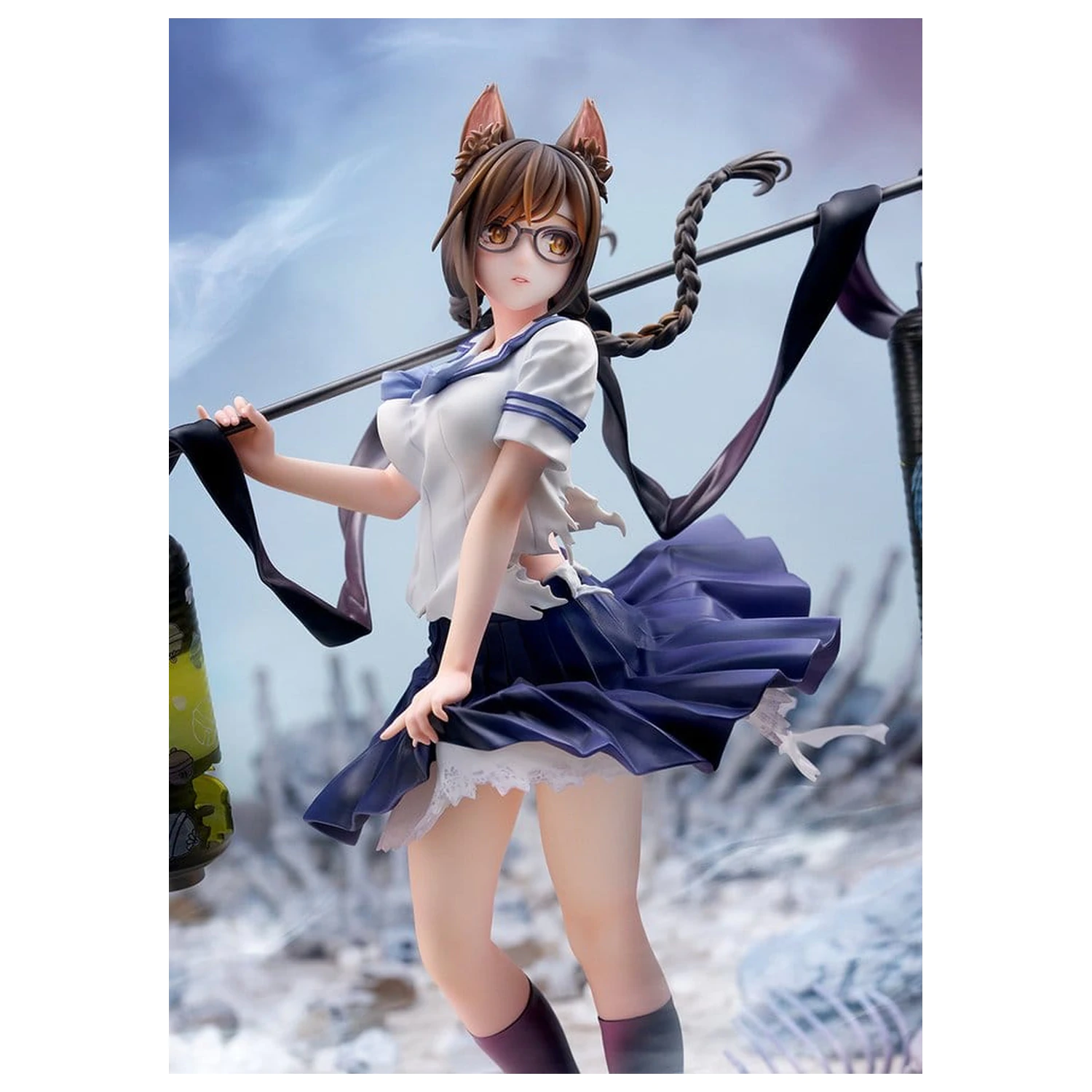Figurina PVC Comics Bakemonogatari 1/7 Tsubasa Hanekawa 26 cm poza produsului