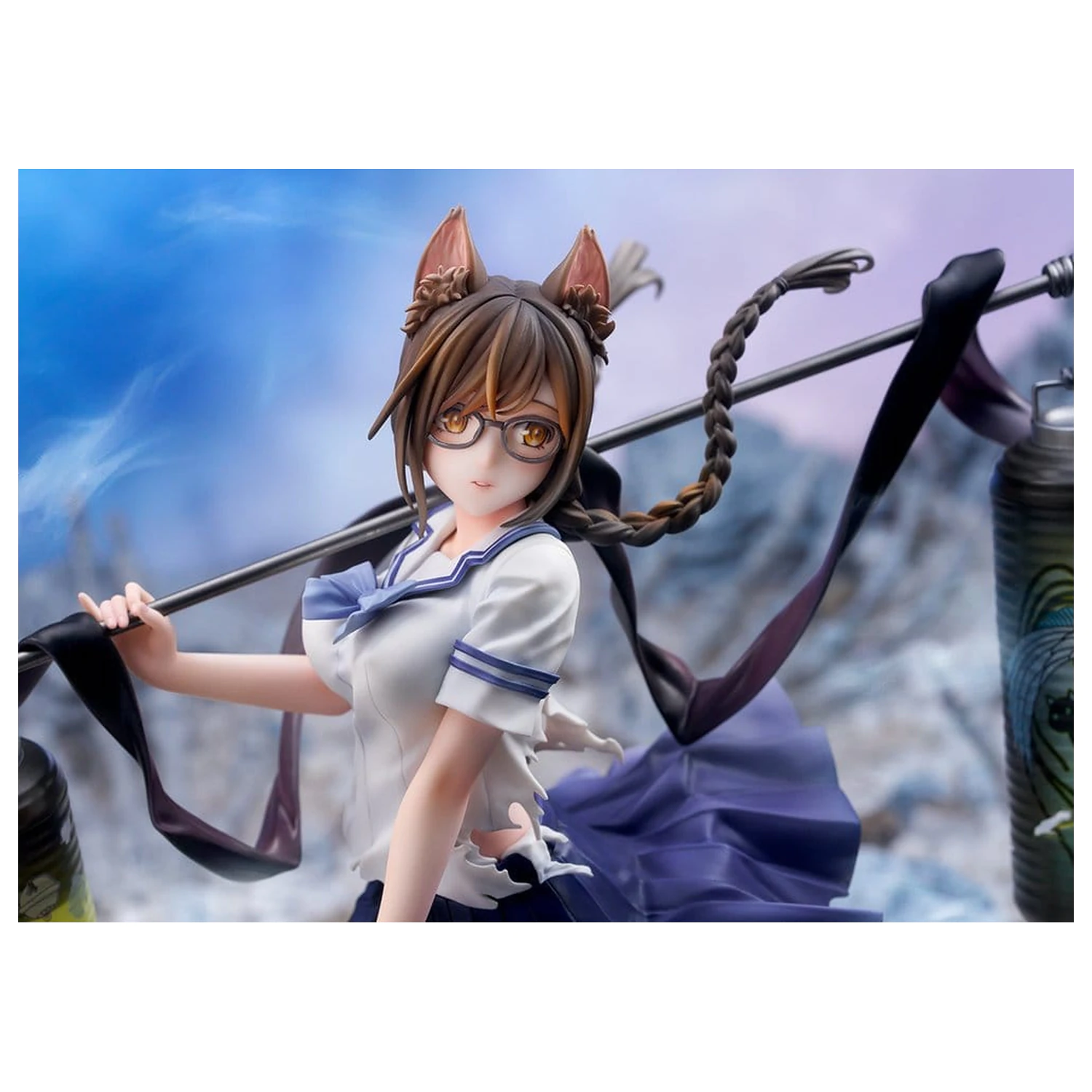 Figurina PVC Comics Bakemonogatari 1/7 Tsubasa Hanekawa 26 cm poza produsului