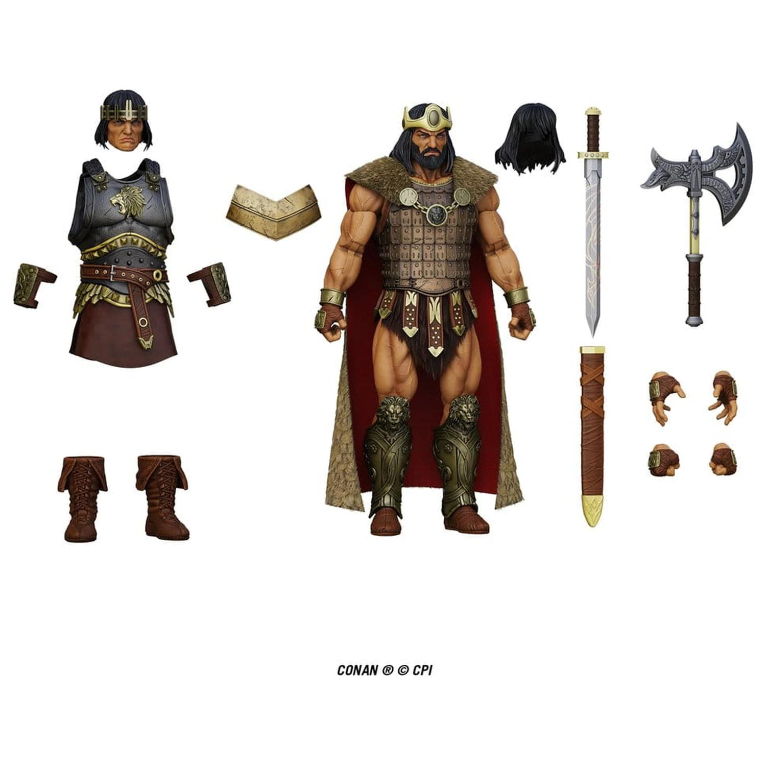 Conan Epic H.A.C.K.S. figurină de acțiune 1/12 King Conan: Ruler of Aquilonia poza produsului