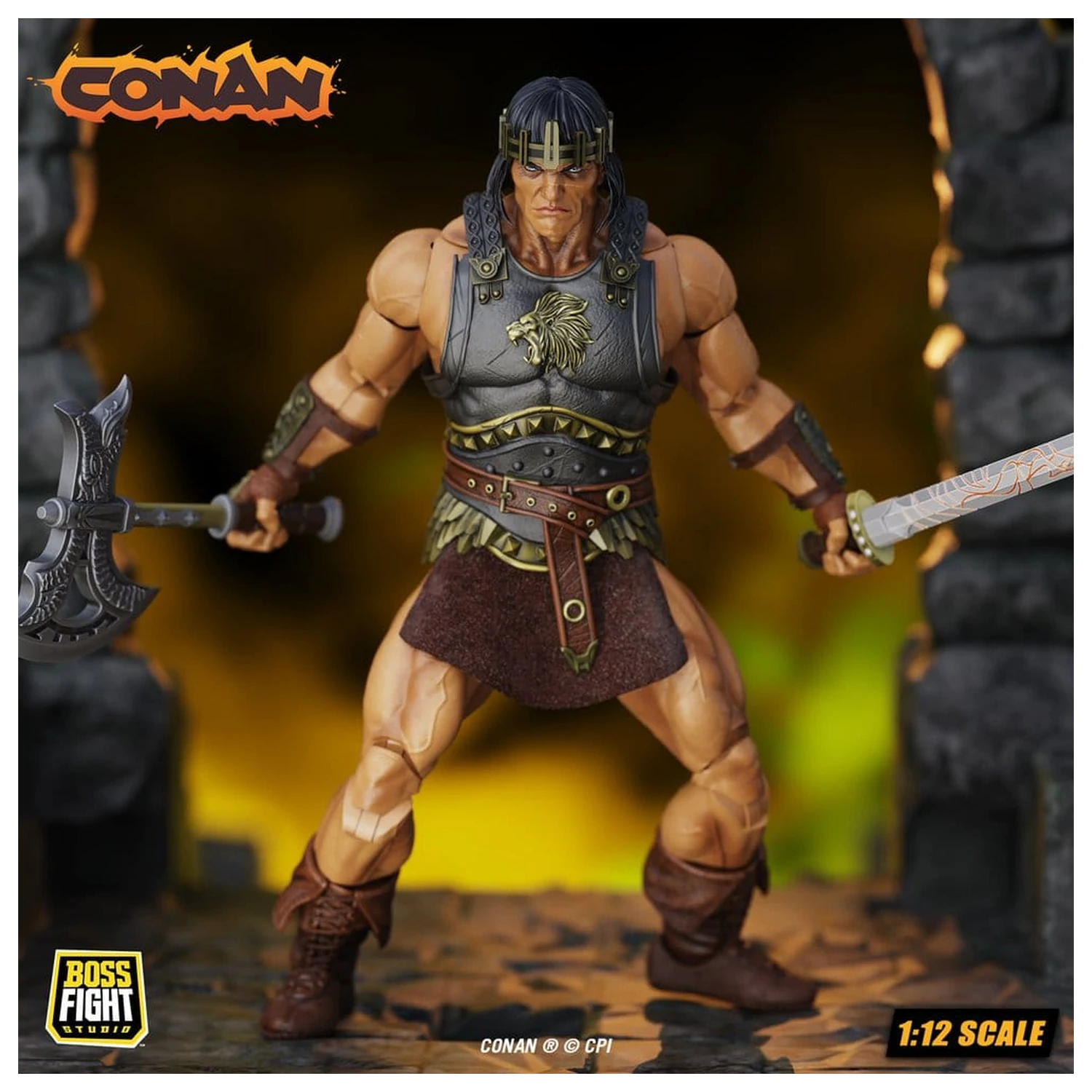 Conan Epic H.A.C.K.S. figurină de acțiune 1/12 King Conan: Ruler of Aquilonia poza produsului