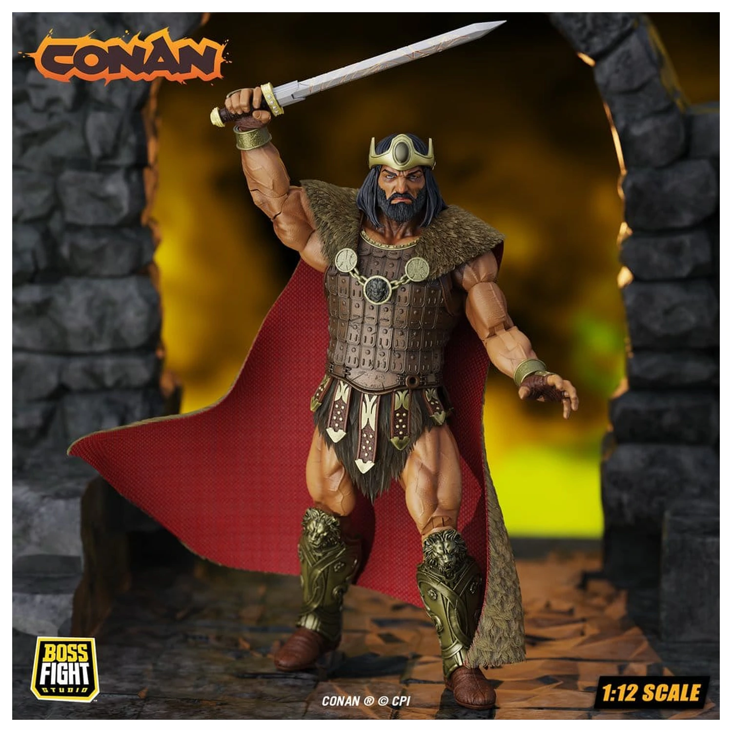 Conan Epic H.A.C.K.S. figurină de acțiune 1/12 King Conan: Ruler of Aquilonia poza produsului