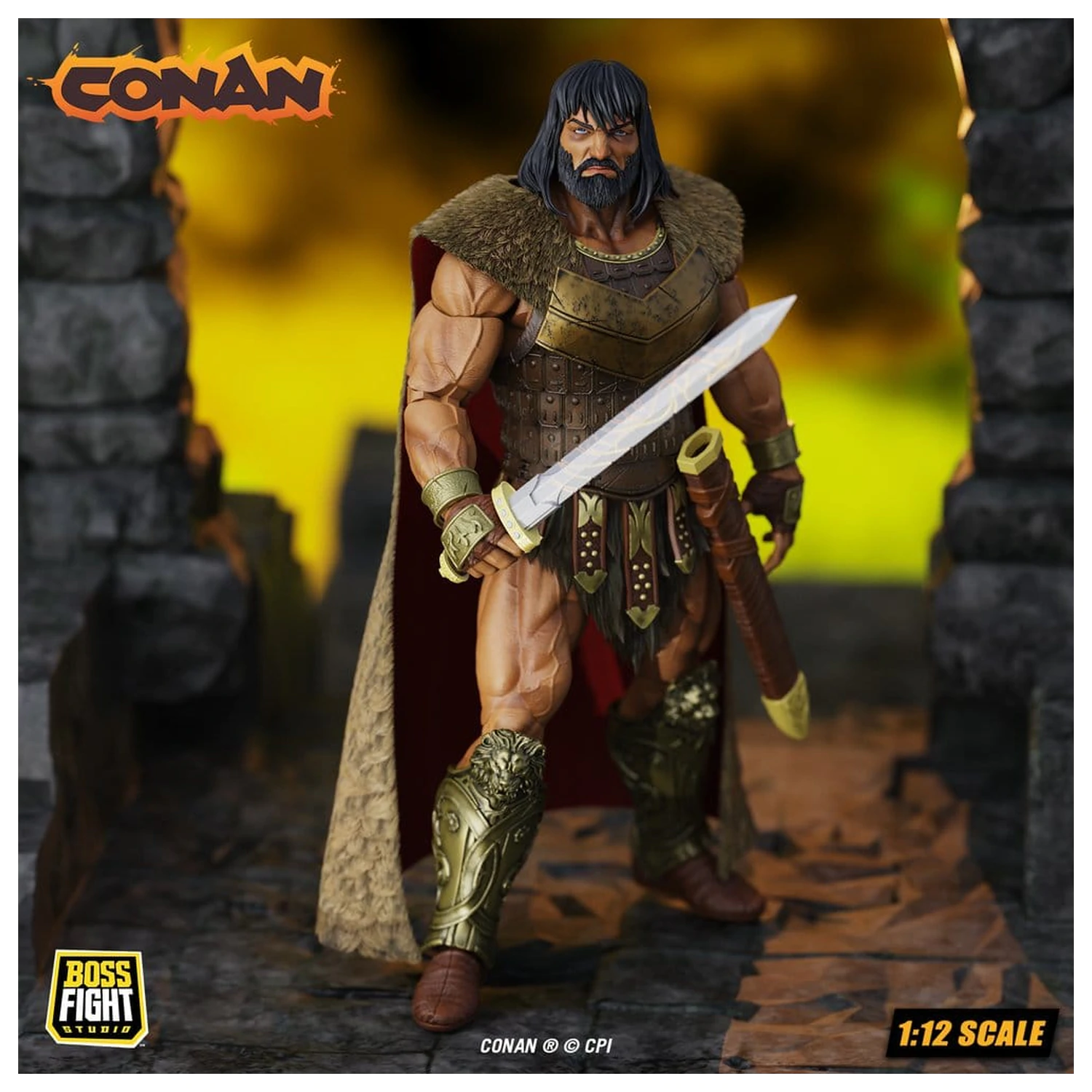 Conan Epic H.A.C.K.S. figurină de acțiune 1/12 King Conan: Ruler of Aquilonia poza produsului