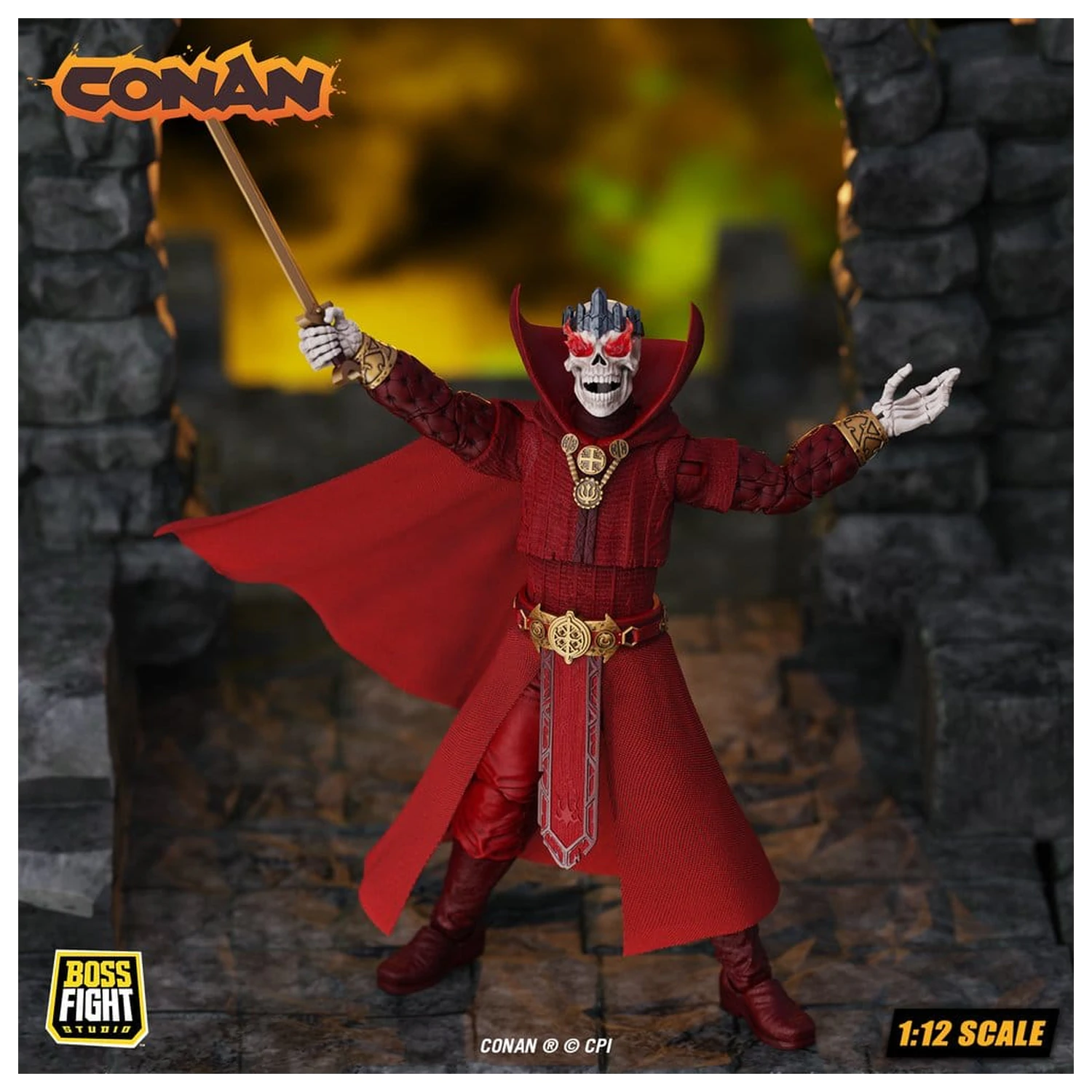 Conan Epic H.A.C.K.S. Figurina de actiune 1/12 Thulsa Doom: Undead Sorcerer poza produsului