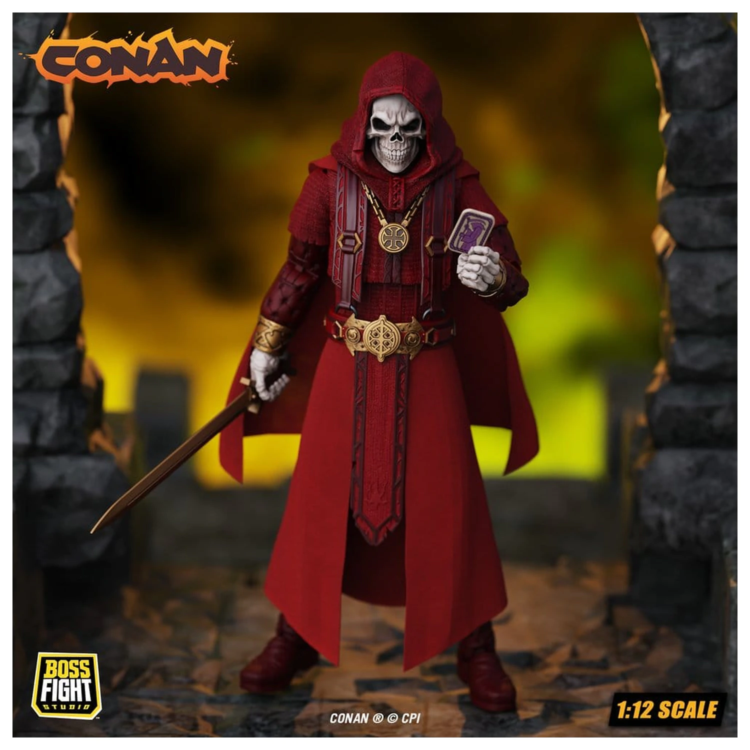 Conan Epic H.A.C.K.S. Figurina de actiune 1/12 Thulsa Doom: Undead Sorcerer poza produsului
