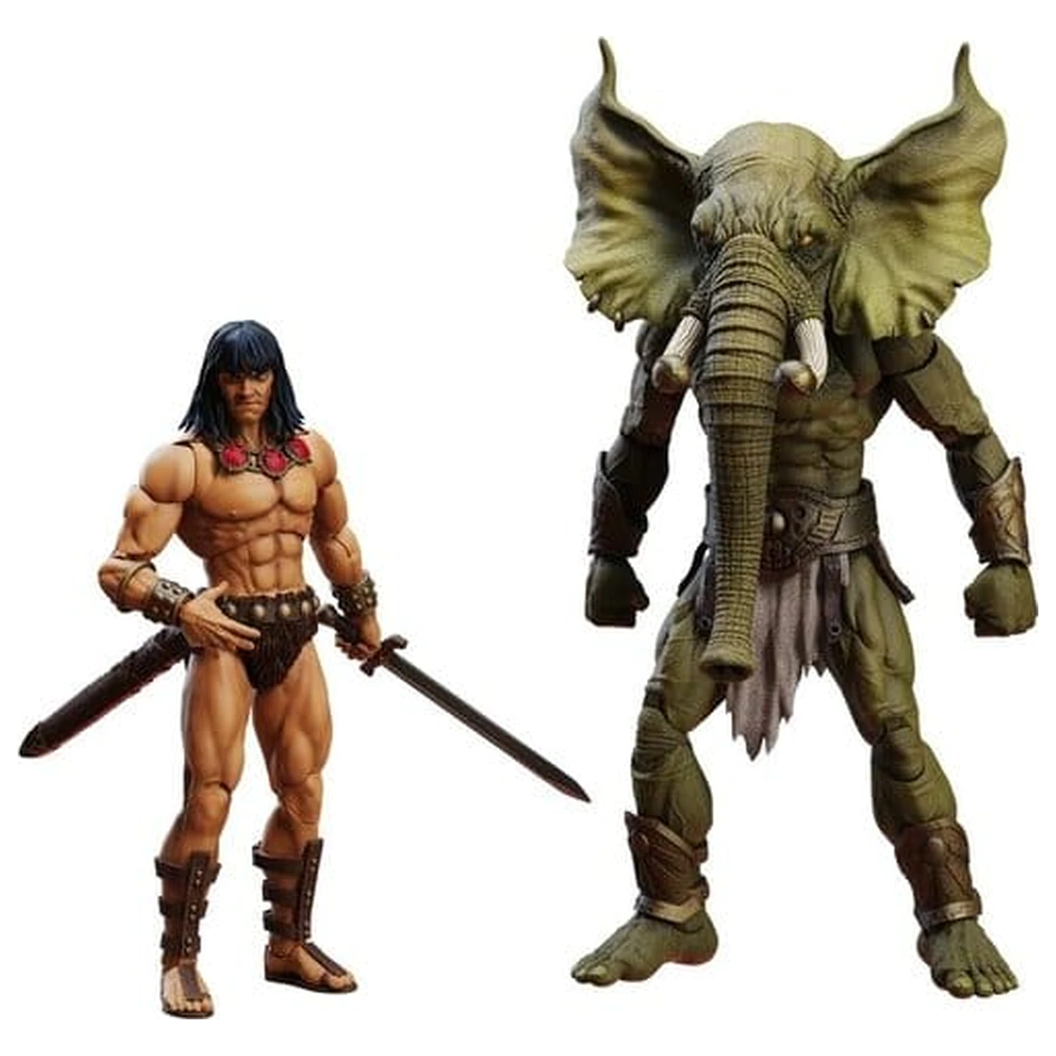 Conan the Barbarian Epic H.A.C.K.S. Figurine de Actiune The Tower of the Elephant Set: Young Conan and Yag Kosha poza produsului
