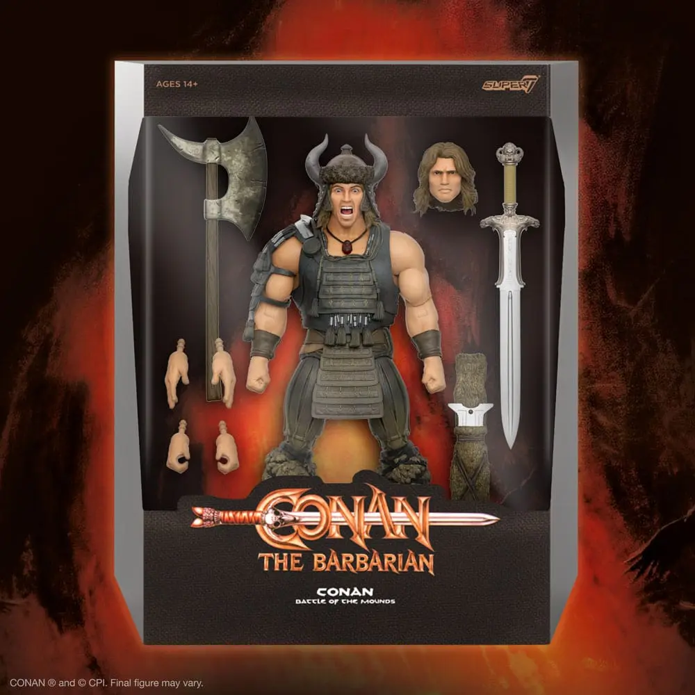 Figurină de acțiune Conan the Barbarian Ultimates Conan (Battle of the Mounds) 18 cm poza produsului