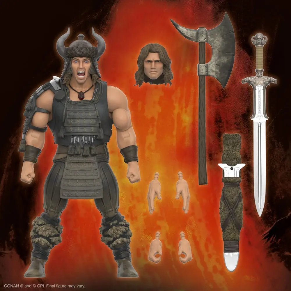 Figurină de acțiune Conan the Barbarian Ultimates Conan (Battle of the Mounds) 18 cm poza produsului