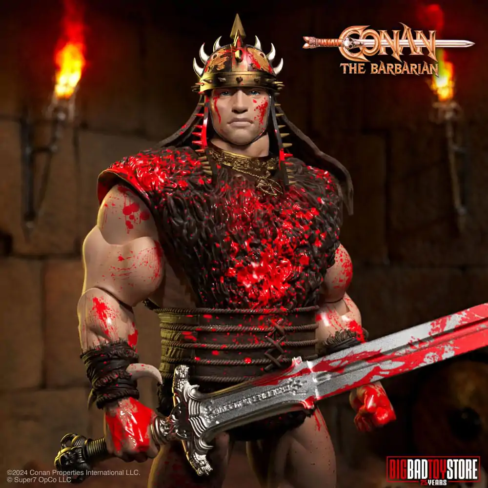Conan the Barbarian Ultimates figurina de actiune Conan Blood Soaked Pit Fighter 18 cm poza produsului