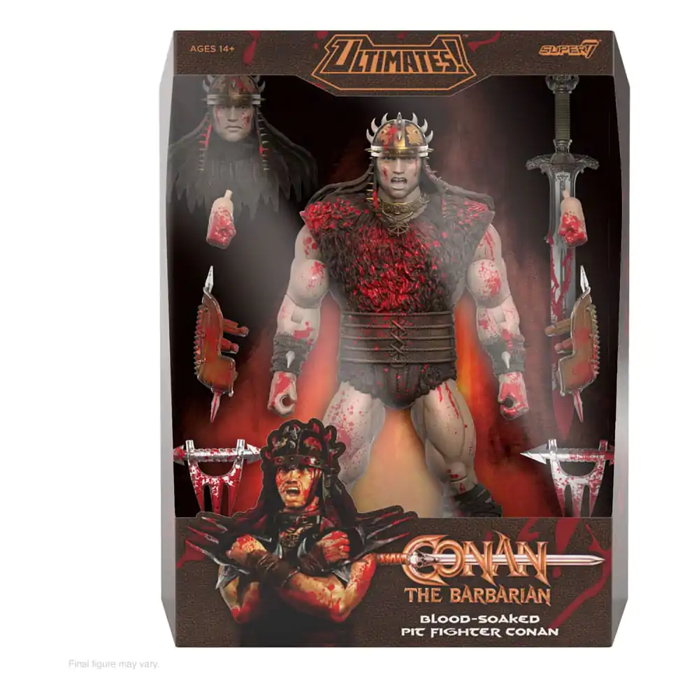 Conan the Barbarian Ultimates figurina de actiune Conan Blood Soaked Pit Fighter 18 cm poza produsului