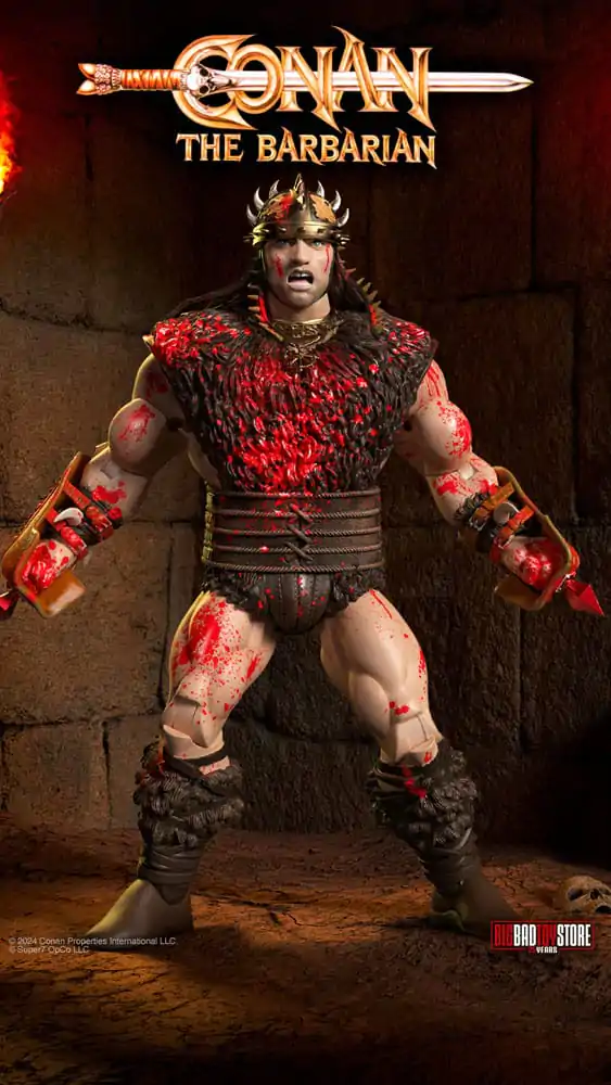 Conan the Barbarian Ultimates figurina de actiune Conan Blood Soaked Pit Fighter 18 cm poza produsului