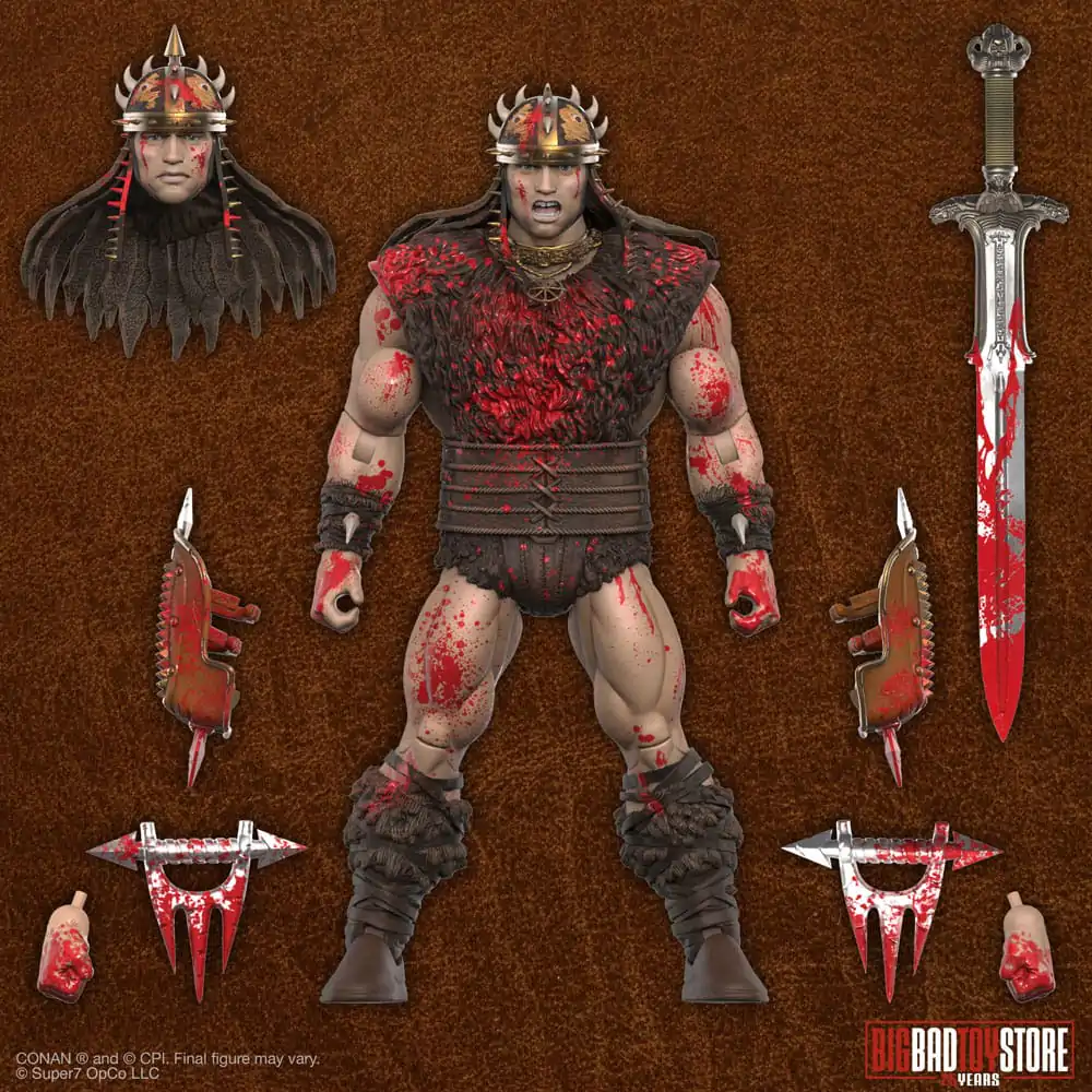 Conan the Barbarian Ultimates figurina de actiune Conan Blood Soaked Pit Fighter 18 cm poza produsului