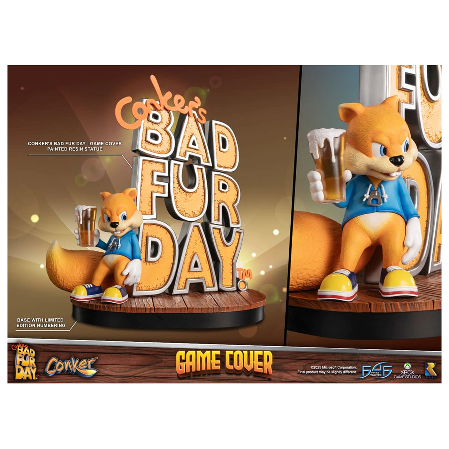 Statueta Conker´s Bad Fur Day Game Cover Exclusive Edition 45 cm poza produsului