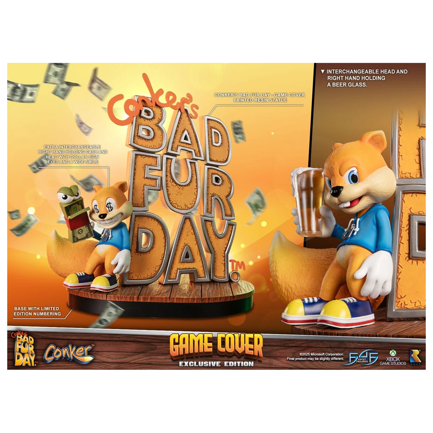 Conker´s Bad Fur Day Statuie Husa Joc Editie Exclusiva 45 cm poza produsului
