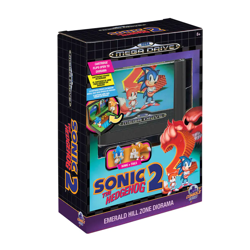 Console Heroes Sonic The Hedgehog 2 Mega Drive diorama poza produsului