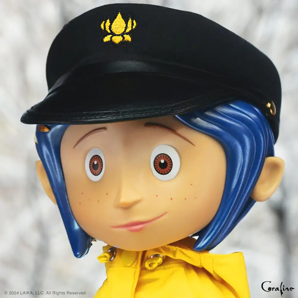 Figurină de acțiune de vinil Coraline Supersize Coraline cu Pălărie (Ochi de Nasturi) 40 cm poza produsului