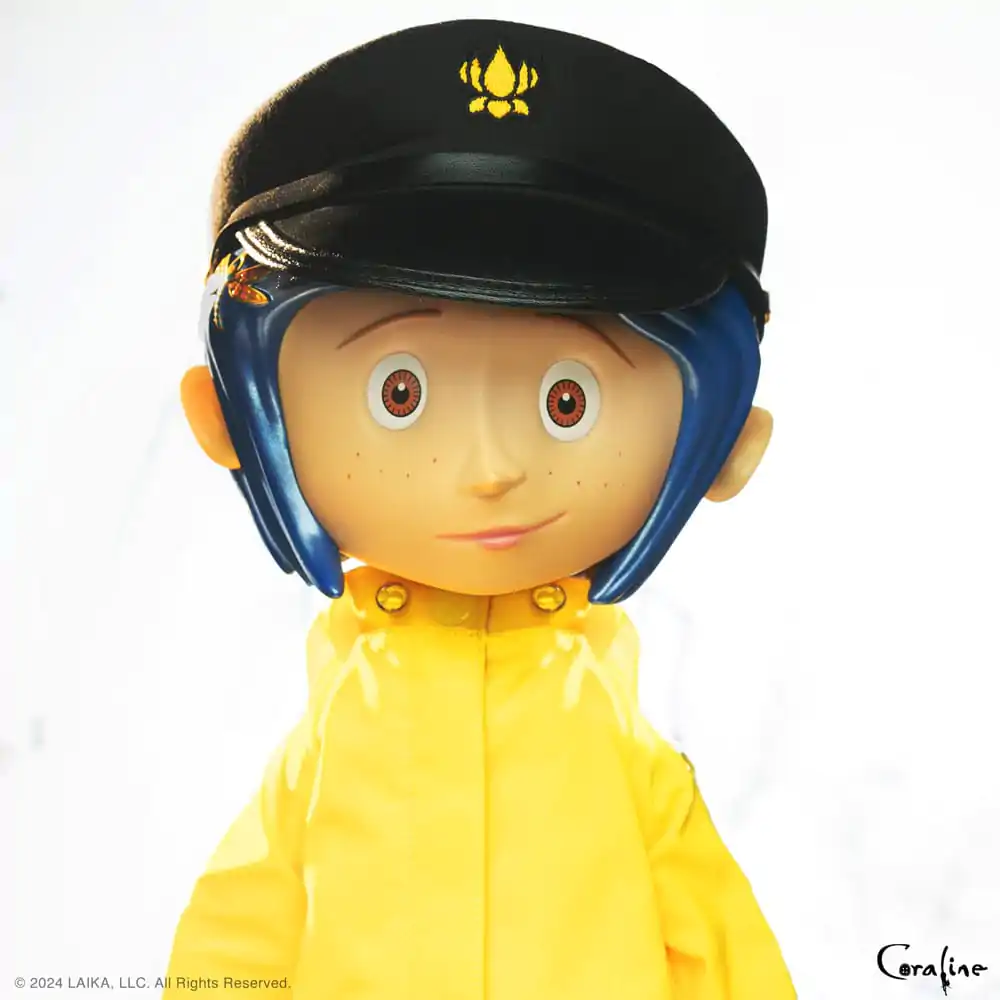 Figurină de acțiune de vinil Coraline Supersize Coraline cu Pălărie (Ochi de Nasturi) 40 cm poza produsului