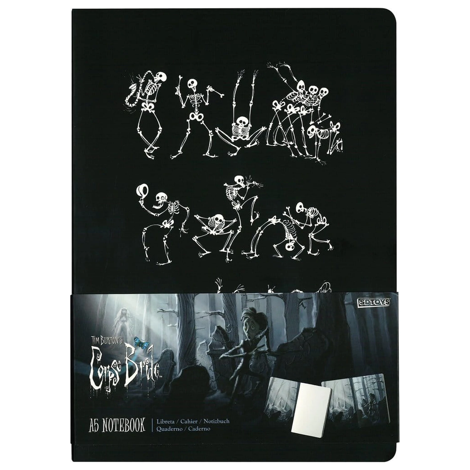 Corpse Bride Caiet cu copertă moale Skeleton ver. B 21 cm poza produsului