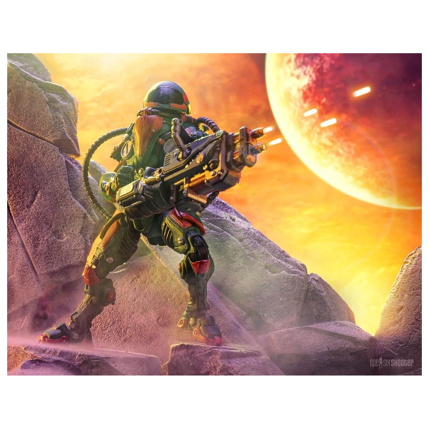 Figurina de actiune Cosmic Legions T.U.5.C.C. Heavy Gunner poza produsului