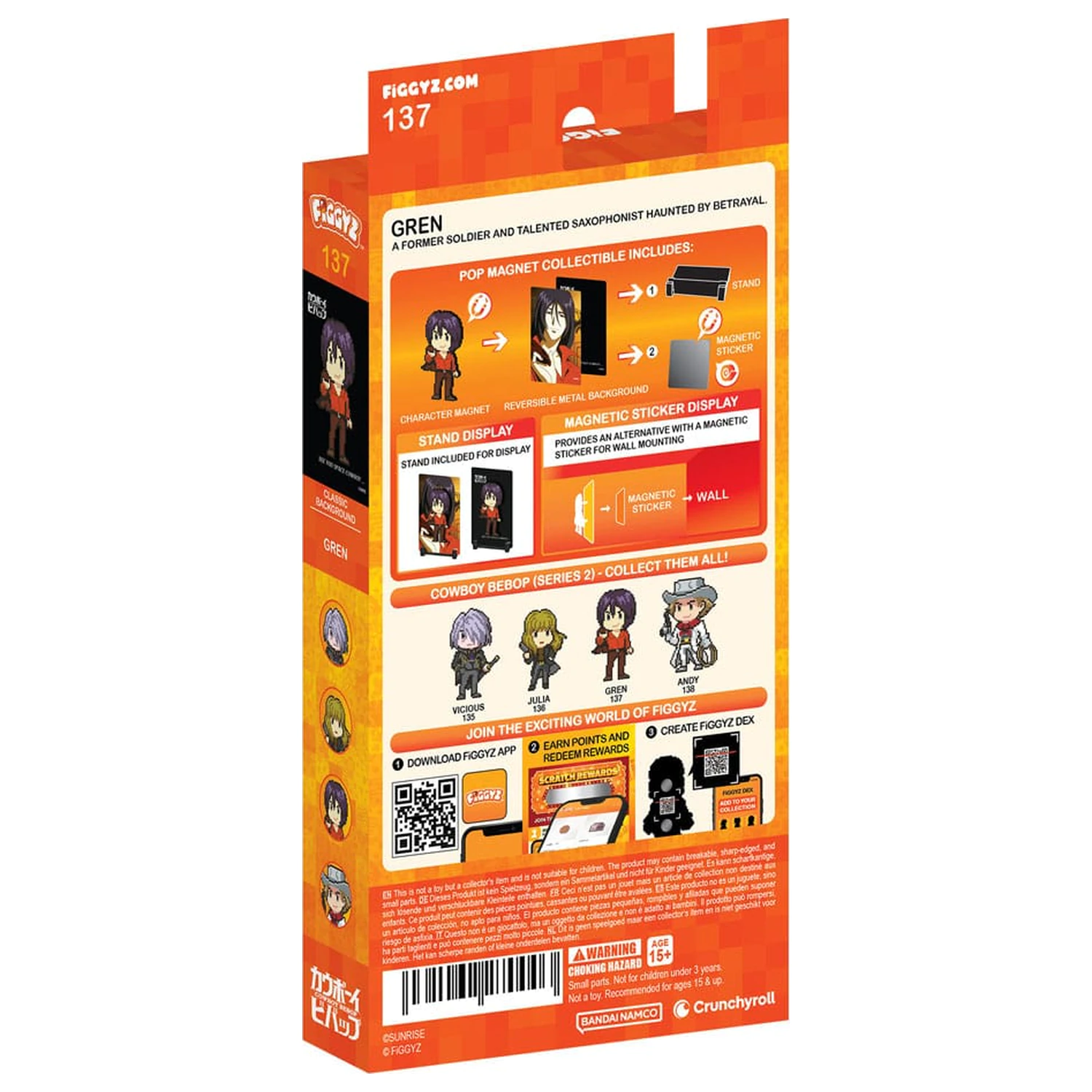 Cowboy Bebop FiGGYZ Magnet Colecționabil Gren 11 cm poza produsului