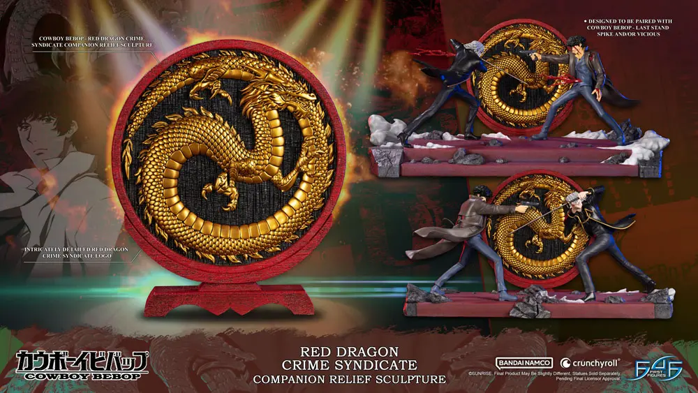 Statuie Cowboy Bebop Red Dragon Crime Syndicate Companion Relief 35 cm poza produsului