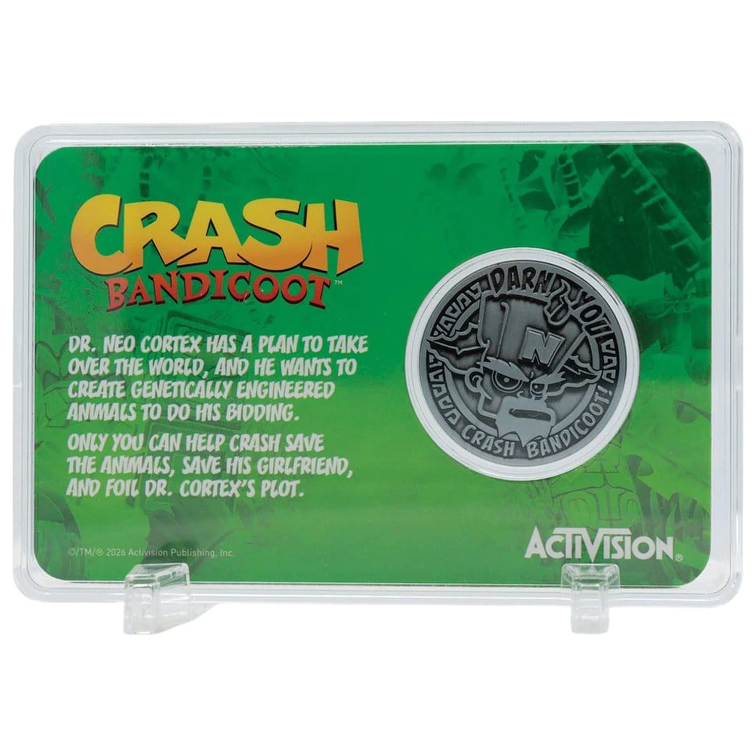 Crash Bandicoot moneda de colectie prezentare editie limitata poza produsului