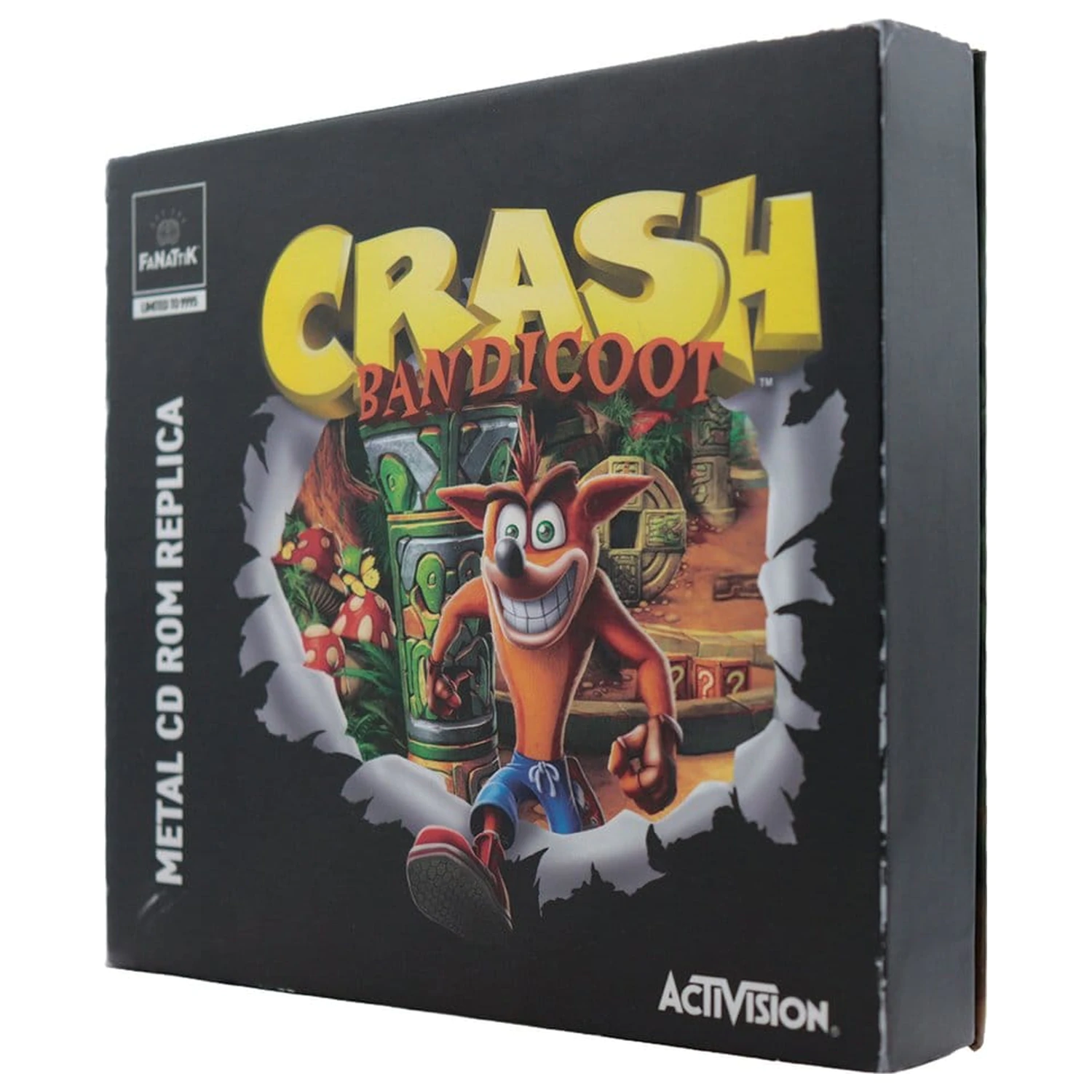 Crash Bandicoot Replica Metal CD-ROM Obiect de colectie Editie Limitata 11 cm poza produsului