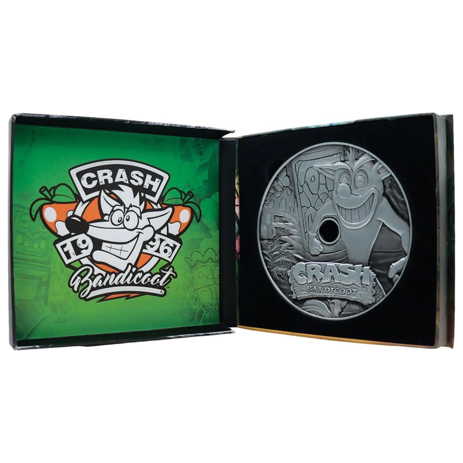 Crash Bandicoot Replica Metal CD-ROM Obiect de colectie Editie Limitata 11 cm poza produsului