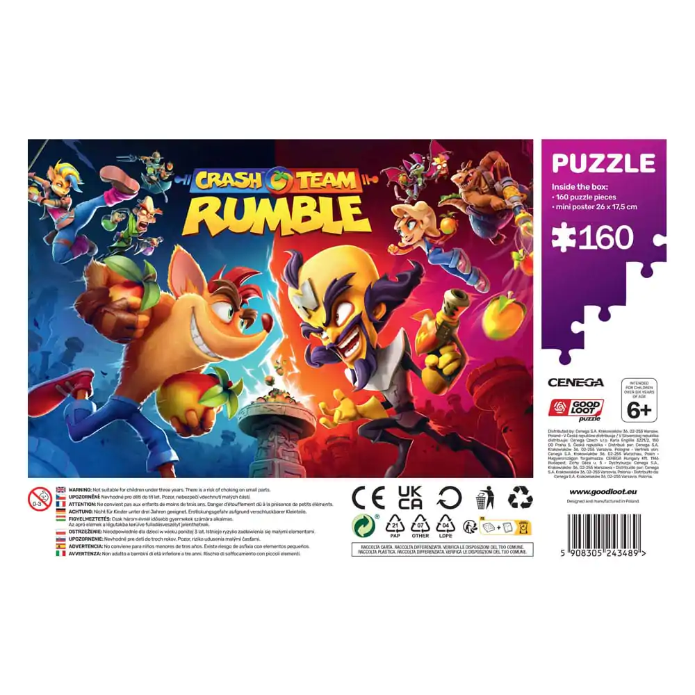 Crash Bandicoot Puzzle pentru copii Rumble Heroes (160 piese) poza produsului