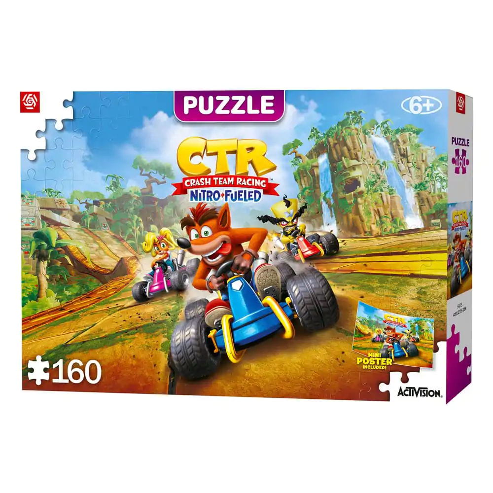 Puzzle pentru copii Crash Bandicoot Team Racing Nitro-Fueled (160 piese) poza produsului