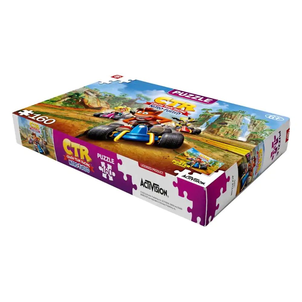 Puzzle pentru copii Crash Bandicoot Team Racing Nitro-Fueled (160 piese) poza produsului