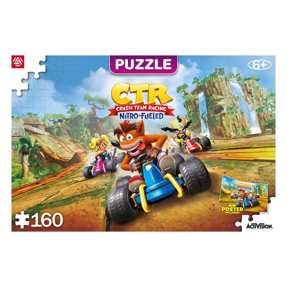 Puzzle pentru copii Crash Bandicoot Team Racing Nitro-Fueled (160 piese) poza produsului