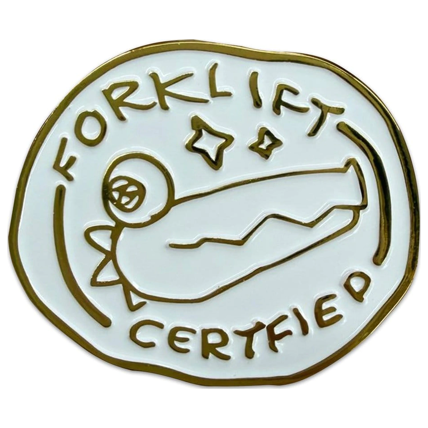 Crashout Crew Pin Badge Forklift Certified poza produsului
