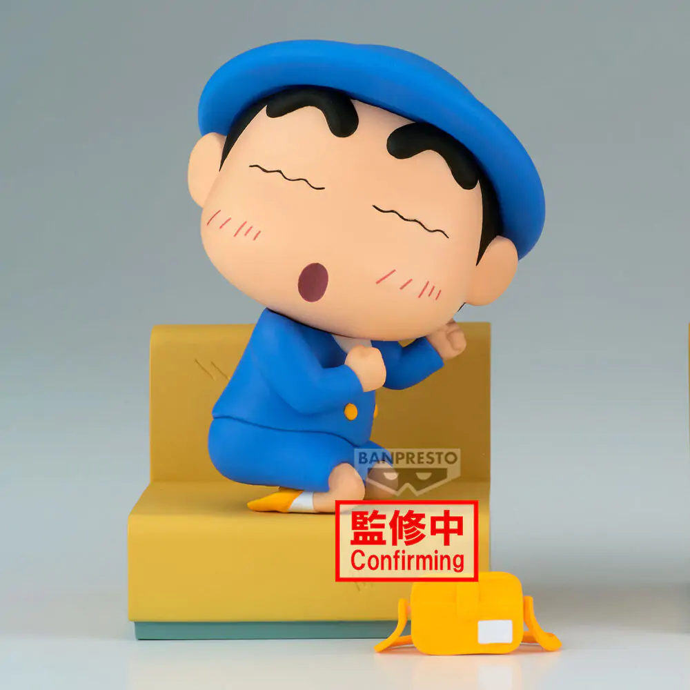 Crayon Shinchan Nakayoshi Memories Let's Go To Kindergarten Shinnosuke figurina 10cm poza produsului