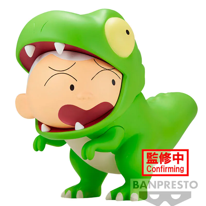 Crayon Shinchan Our Dinosaur Diary Kasukabe Boueitai Tyrannosaurus Masao-kun figurină 11cm poza produsului