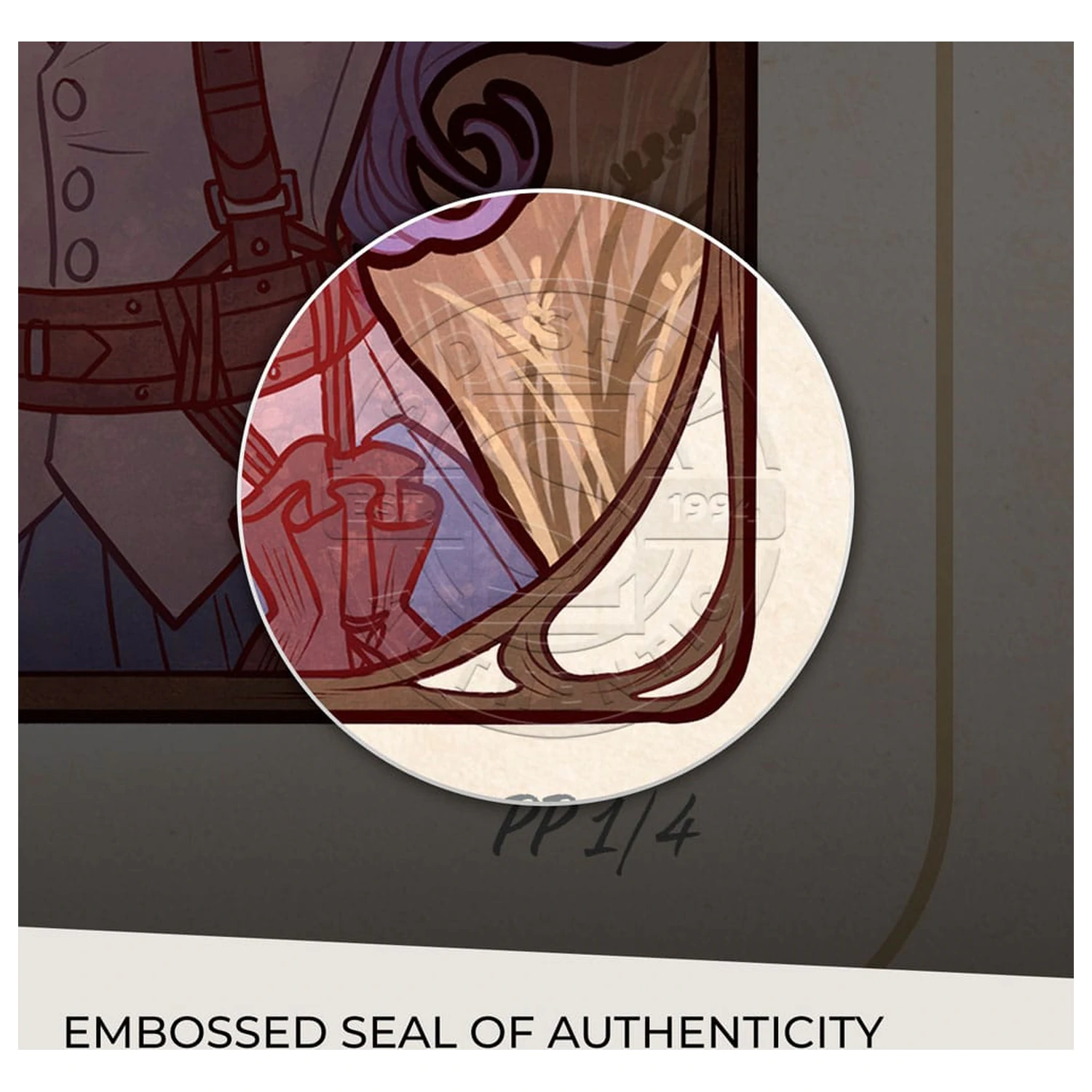 Critical Role Art Print Laura Bailey: Ilustratii Art Nouveau pentru a 10-a Aniversare 46 x 28 cm - neincadrat poza produsului