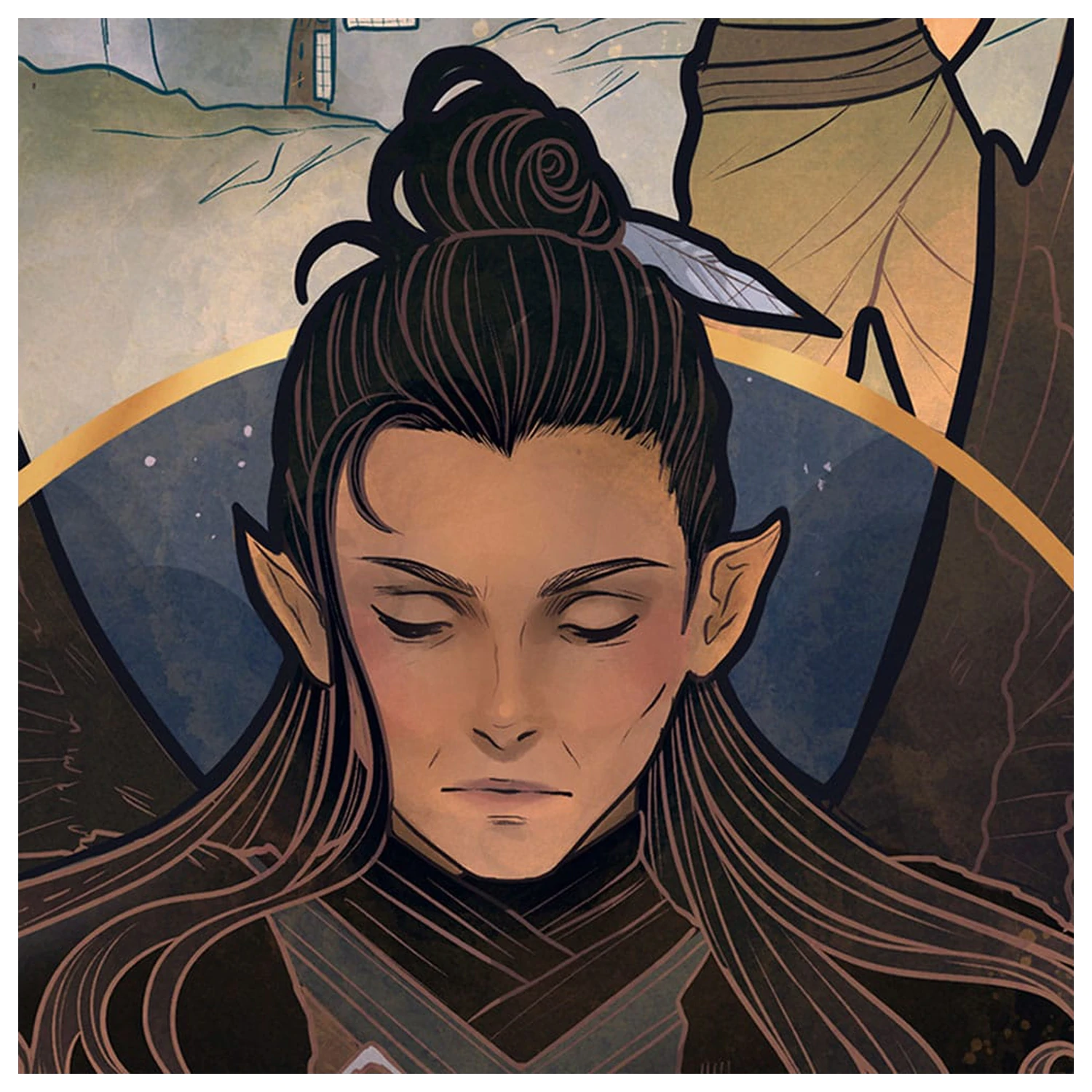 Critical Role Art Print Liam O'Brien: 10th Anniversary Art Nouveau Illustrations 46 x 28 cm - neincadrat poza produsului