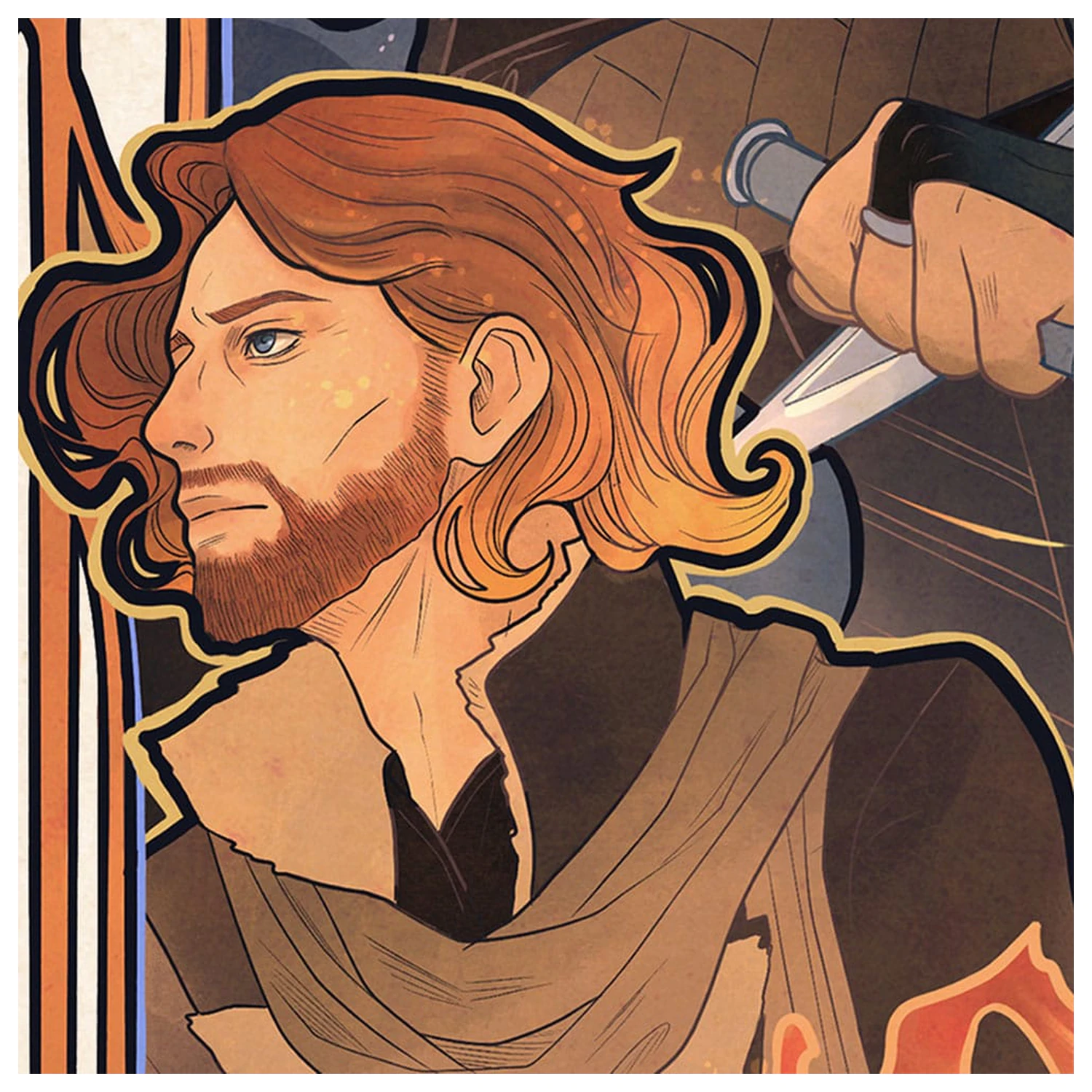 Critical Role Art Print Liam O'Brien: 10th Anniversary Art Nouveau Illustrations 46 x 28 cm - neincadrat poza produsului