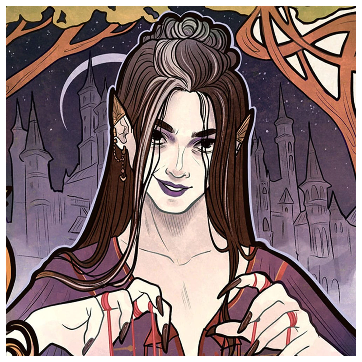 Critical Role Art Print Marisha Ray: 10th Anniversary Art Nouveau Illustrations 46 x 28 cm - neincadrat poza produsului