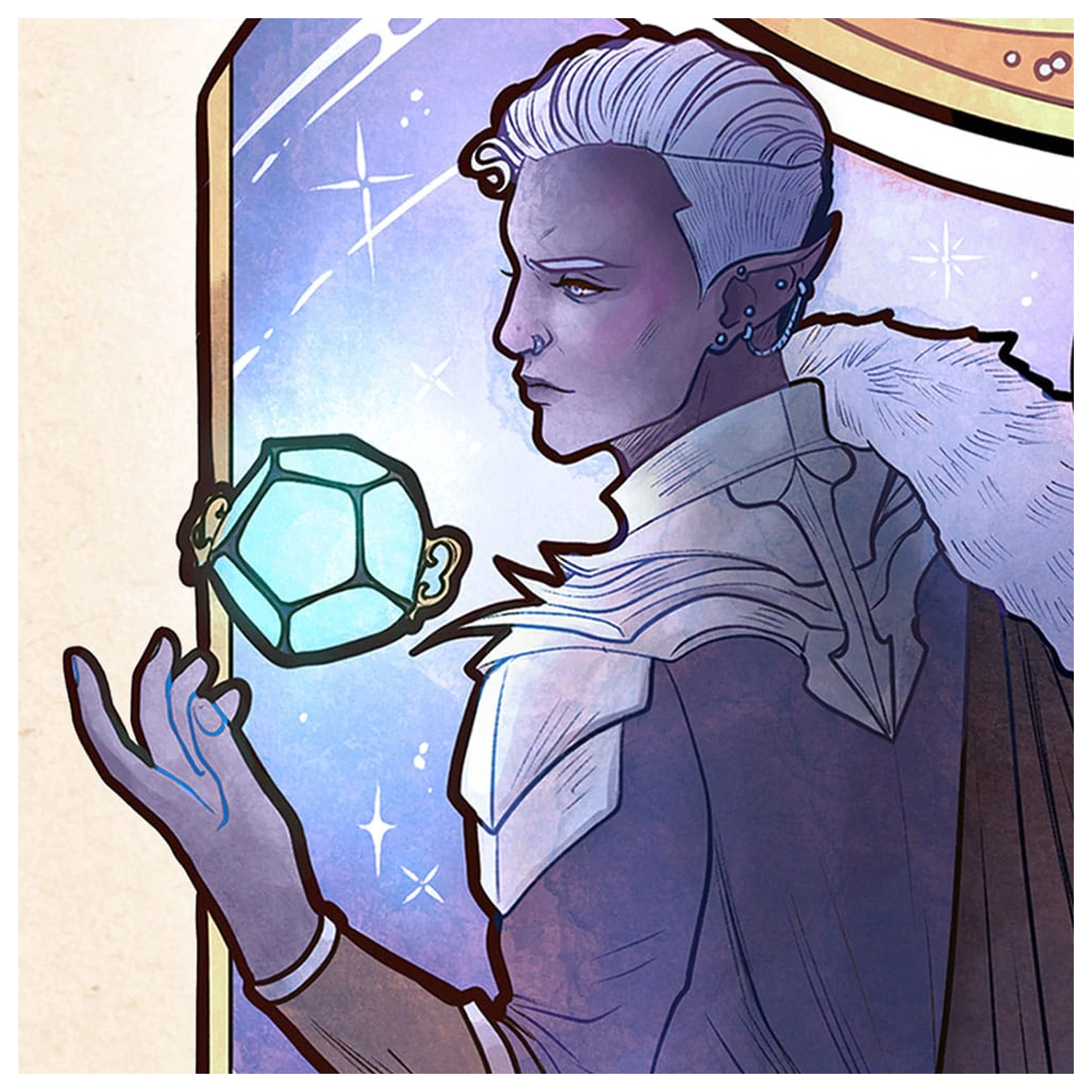 Critical Role Art Print Matthew Mercer: 10th Anniversary Art Nouveau Illustrations 46 x 28 cm - neincadrat poza produsului