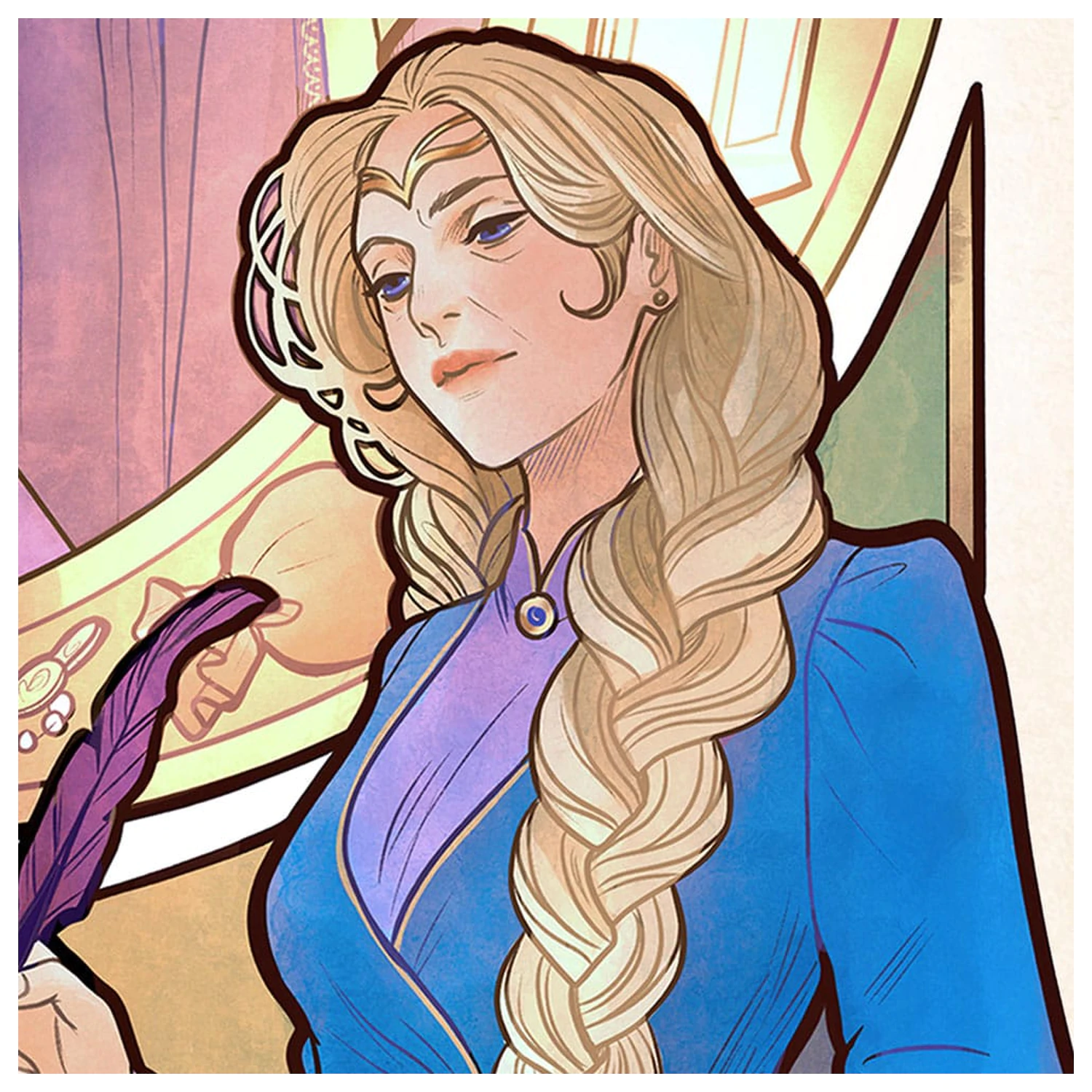 Critical Role Art Print Matthew Mercer: 10th Anniversary Art Nouveau Illustrations 46 x 28 cm - neincadrat poza produsului