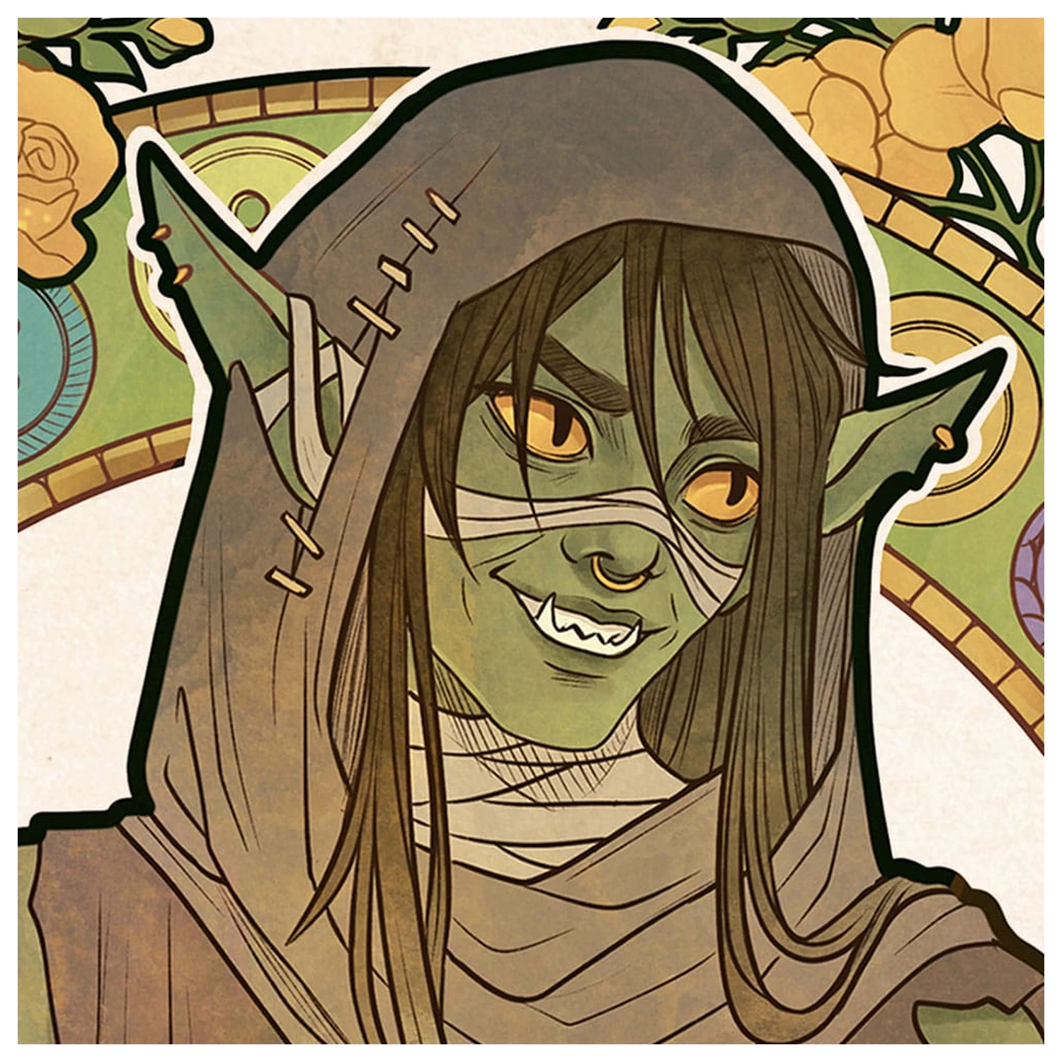 Critical Role Art Print Sam Riegel: Ilustrații Art Nouveau de a 10-a Aniversare 46 x 28 cm – neînramat poza produsului