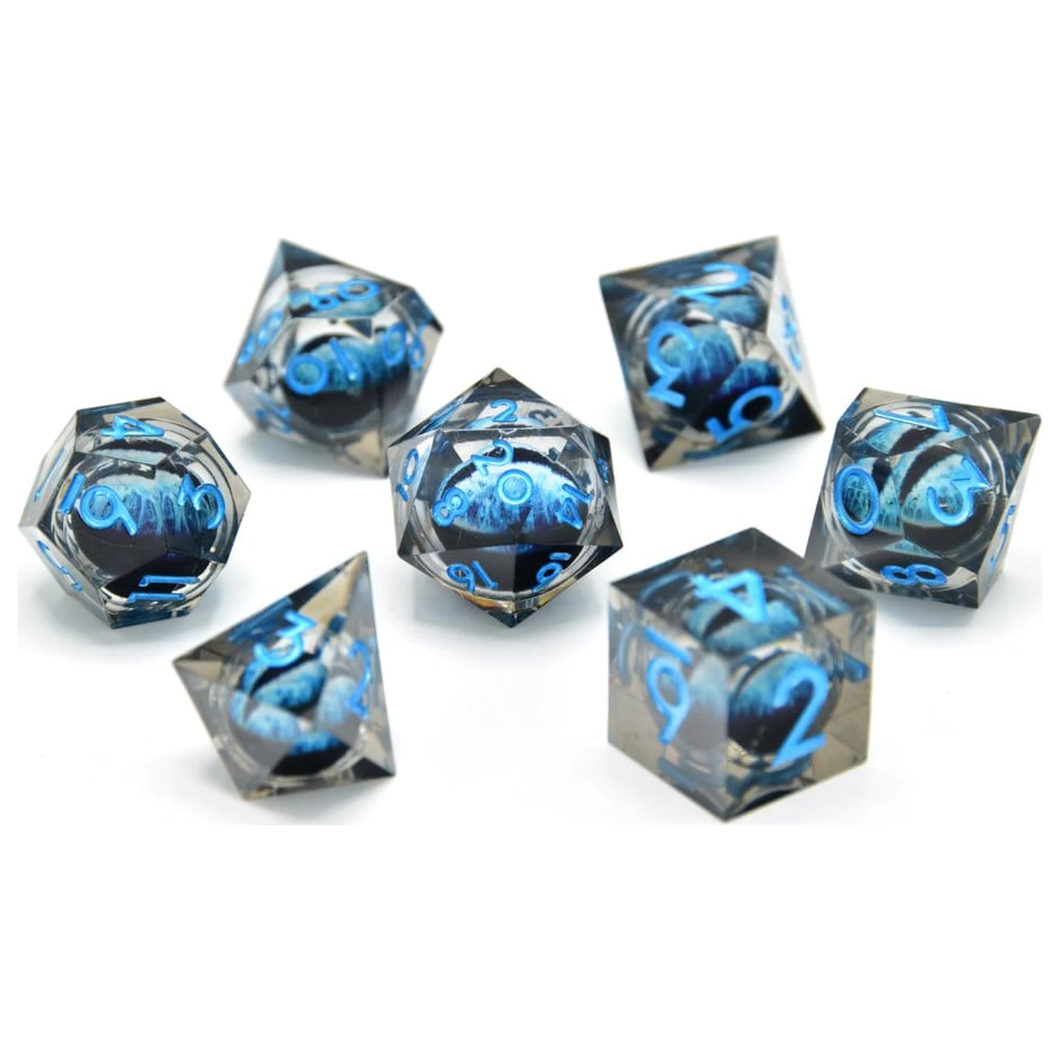 CritStones Dice Set Water Dragon's Gaze Floating Eye poza produsului