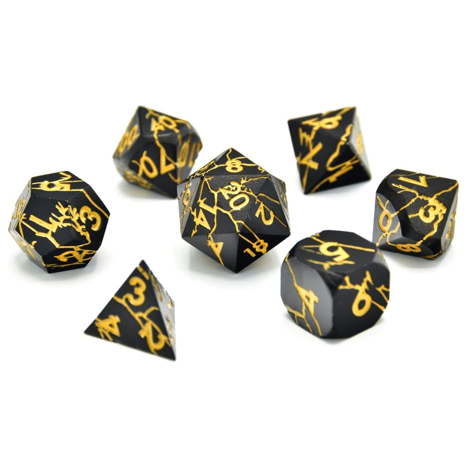 CritStones Metal Dice Set Torn Mystic (7 piese) poza produsului