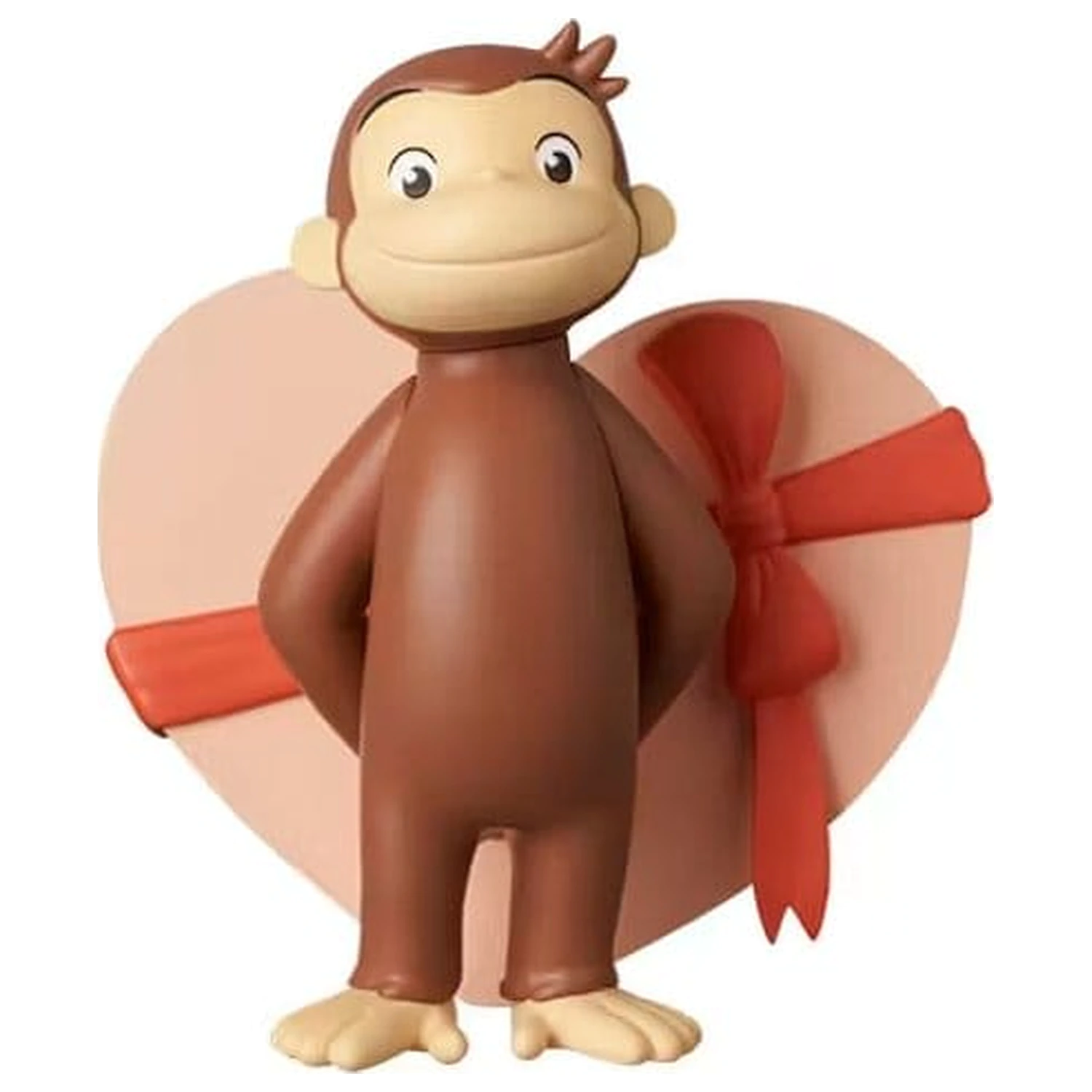 Curious George UDF Mini figurina cu inima 6 cm poza produsului