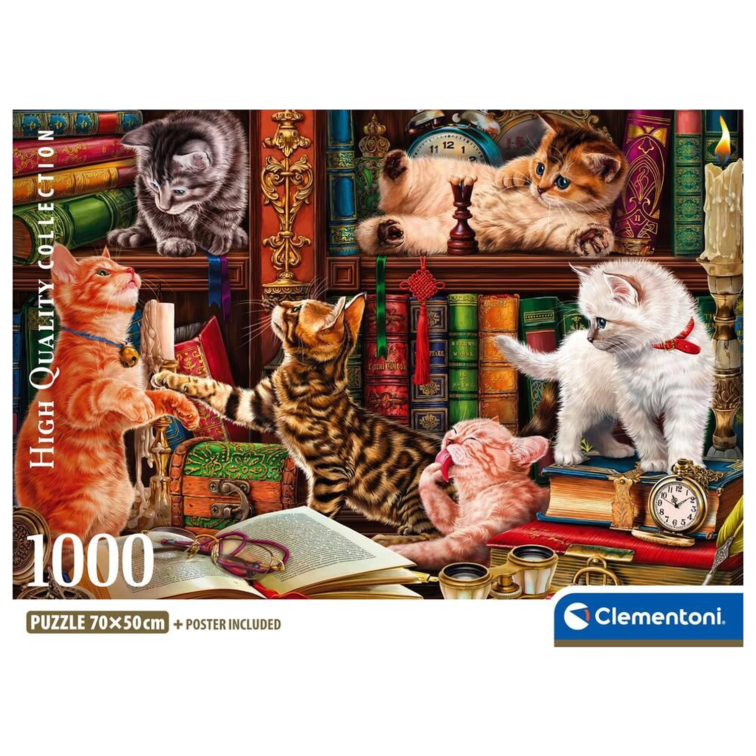 Curious Whiskers puzzle 1000 piese poza produsului
